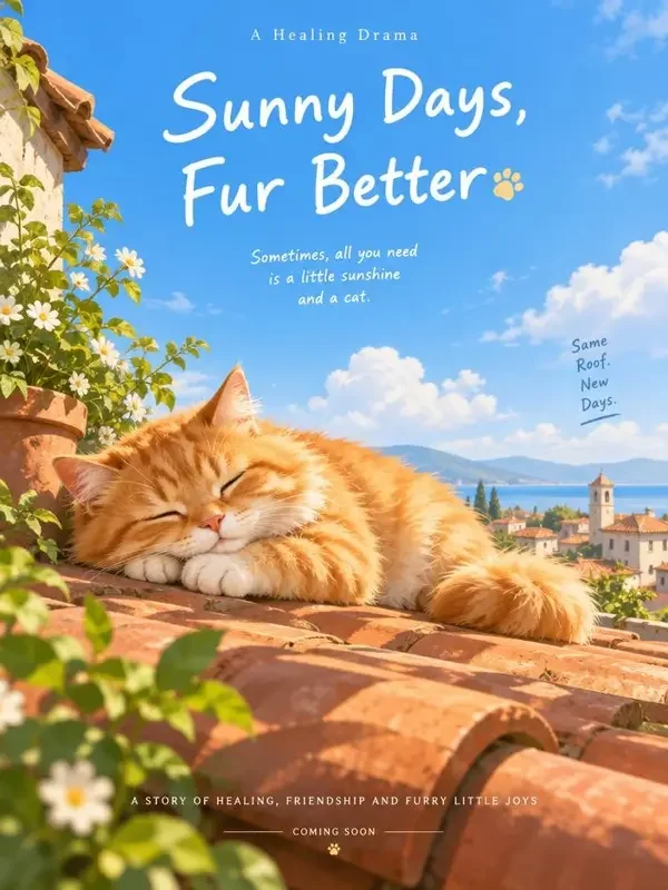 《猫在屋顶晒太阳》封面